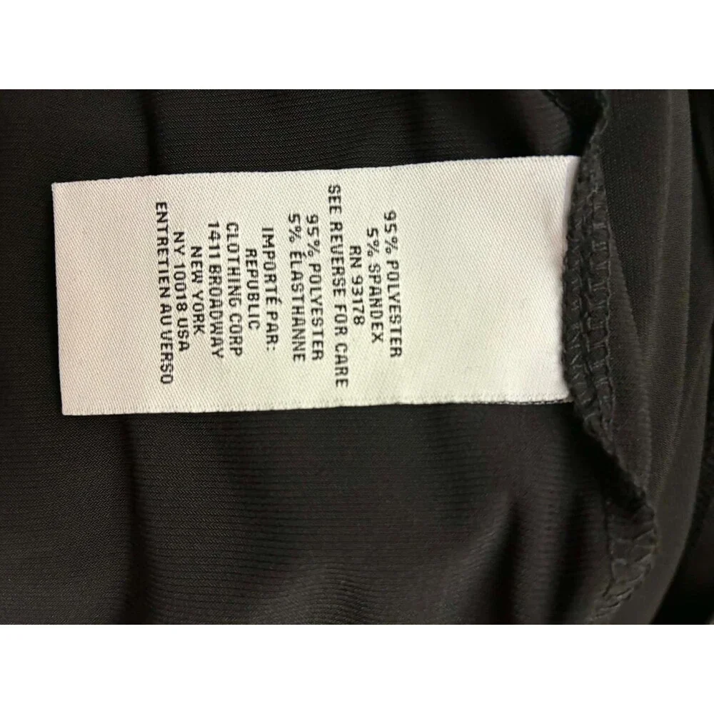 Carmen Marc Valvo Woman 2X Black Draped Sleeveless Tunic Blouse Top NWT - Picture 5 of 6